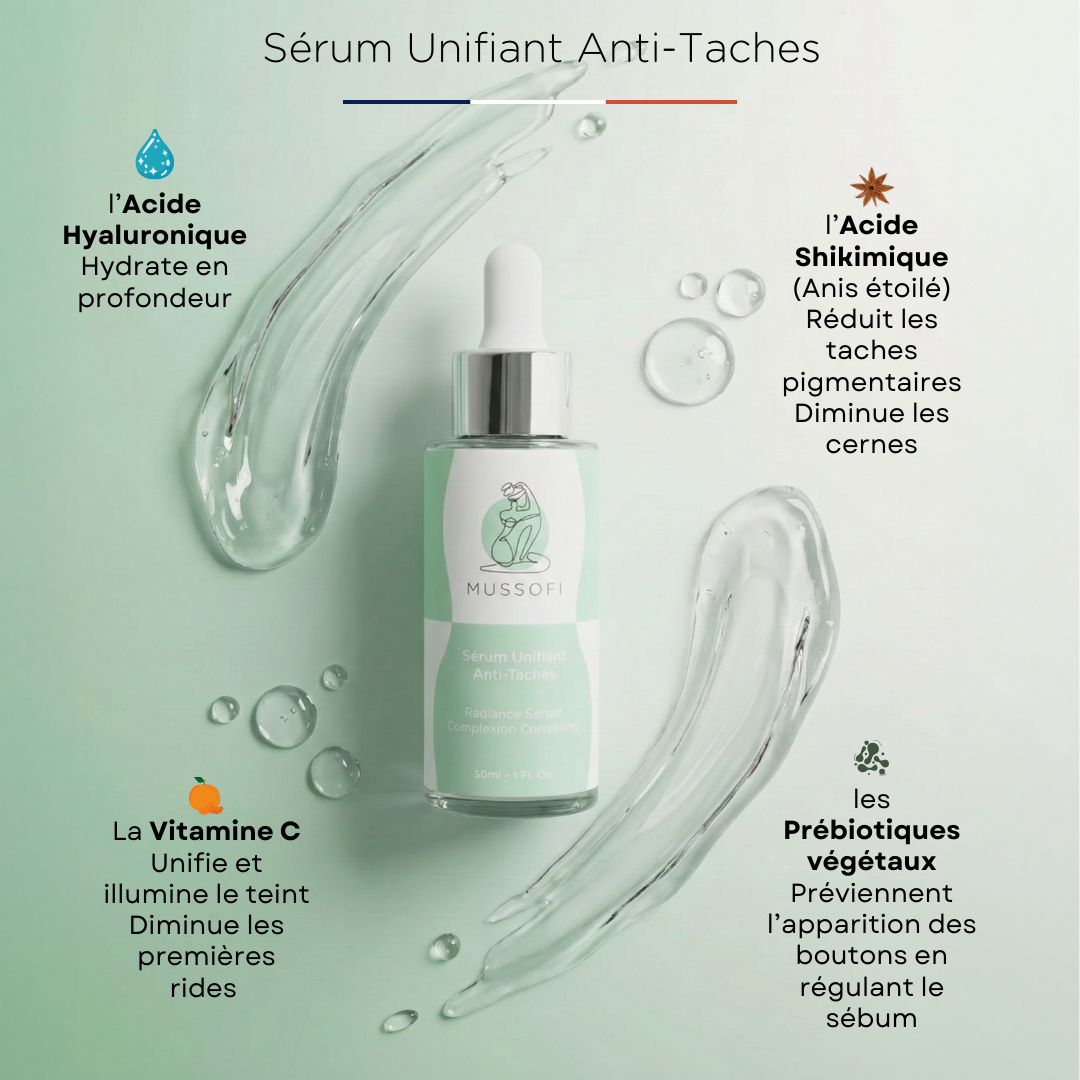 Sérum visage unifiant et anti taches