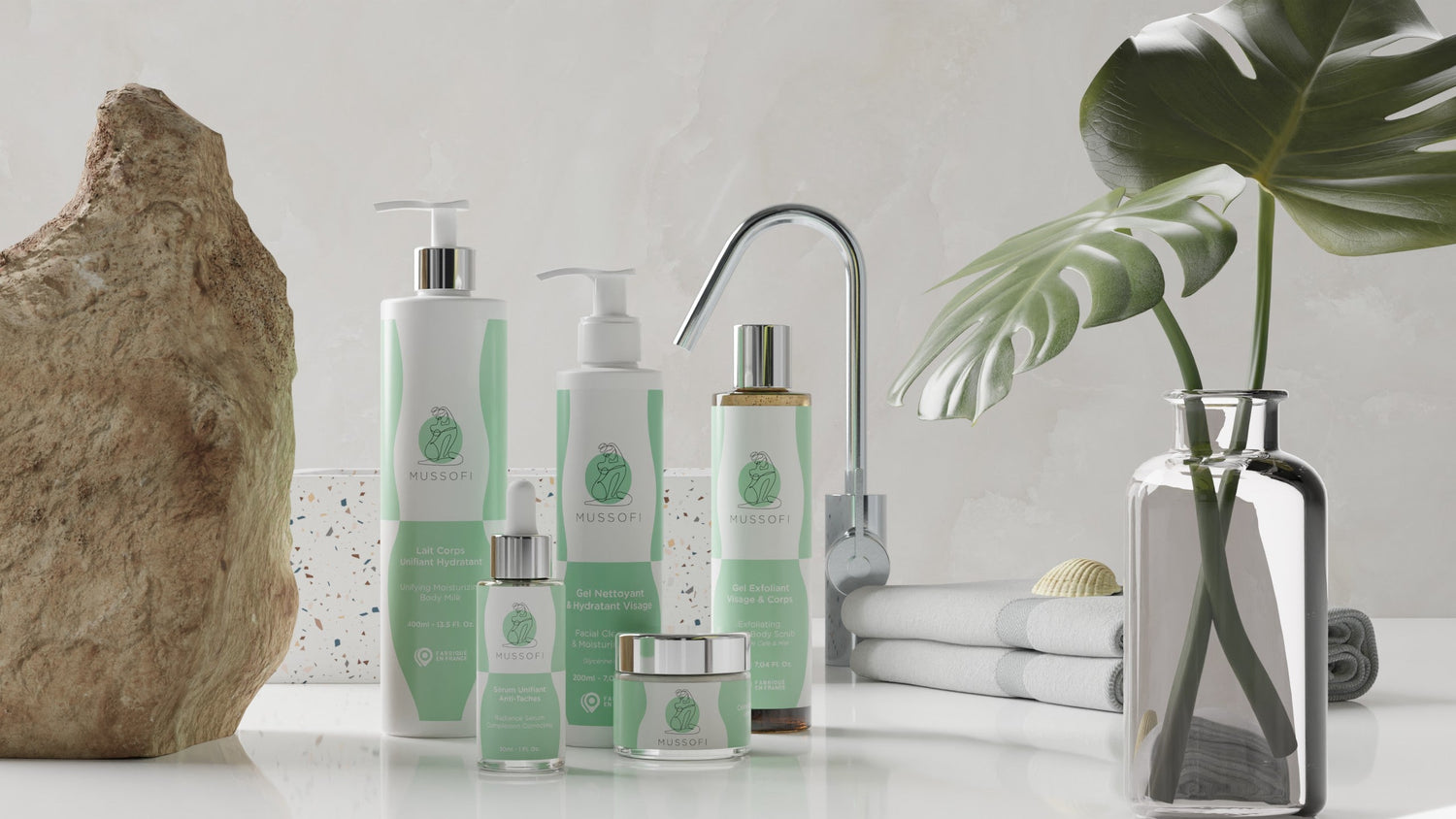 Routine beauté d'été pour peaux noires avec produits Mussofi