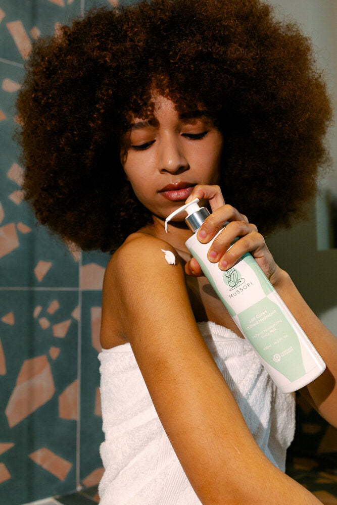 lait corps unifiant hydratant mussofi peaux noires